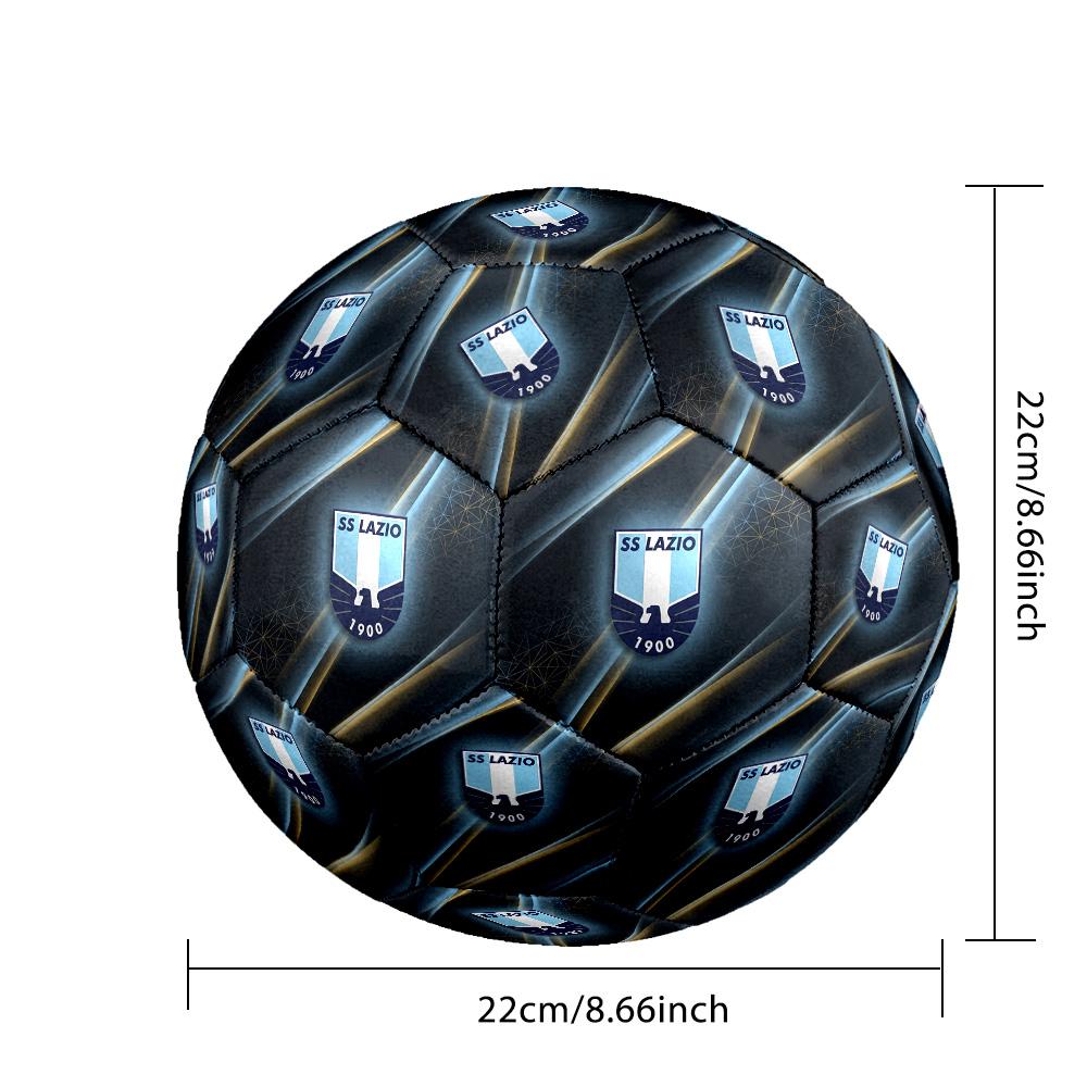 Pallone da Calcio Lazio FC Taglia 5 Standard Durevole per Allenamento Partita Sport all'Aperto per Adulti