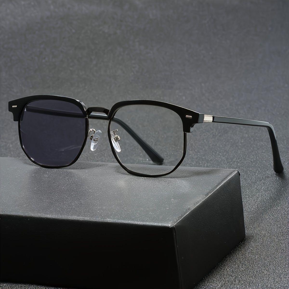 

1PC, classic glasses, pc lens, exquisite and elegant style, suitable for men and women, facial modification чорний