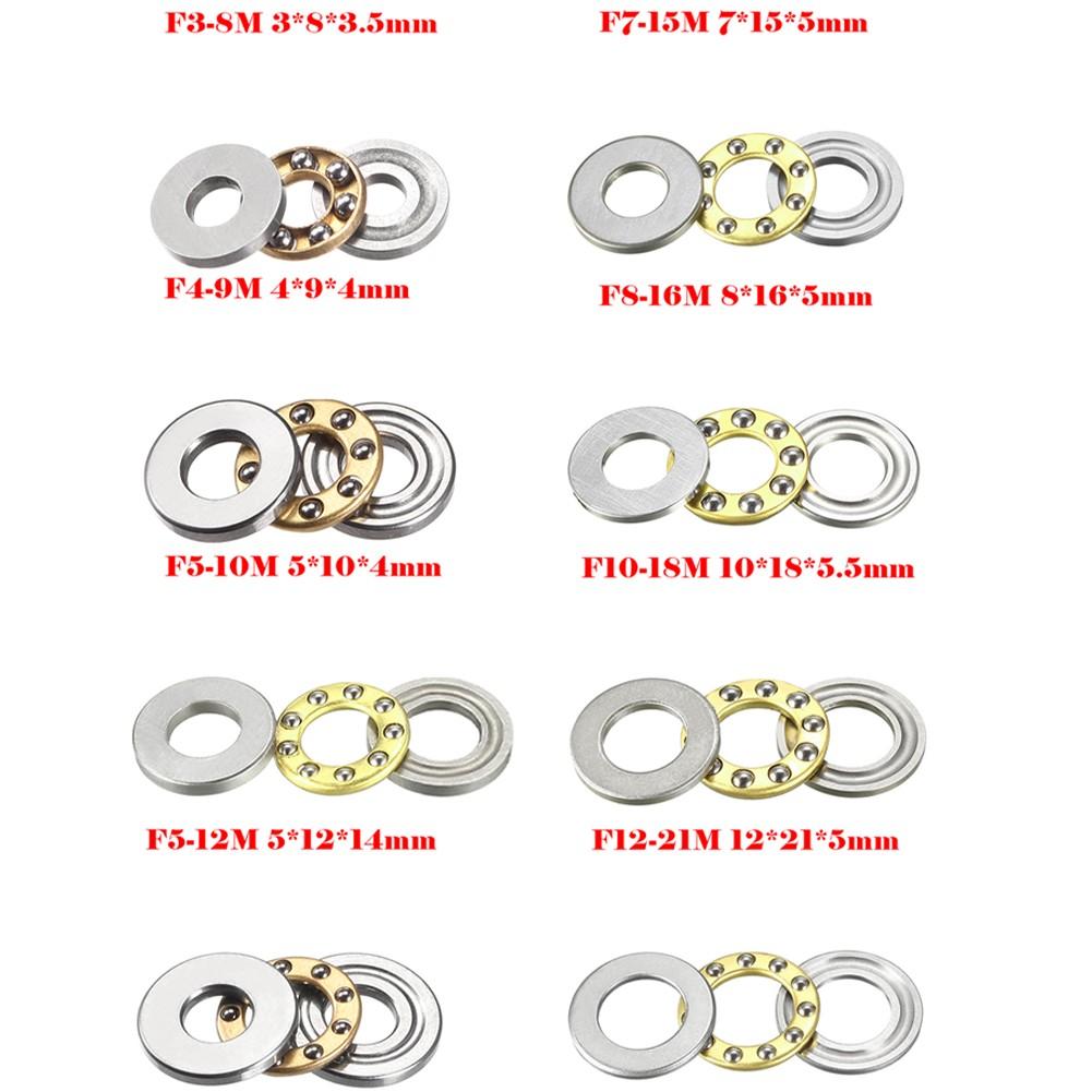 

Stamped Steel Cage Thrust Ball Bearing Miniature High Precision Flat Bearings F12-21M 12*21*5mm