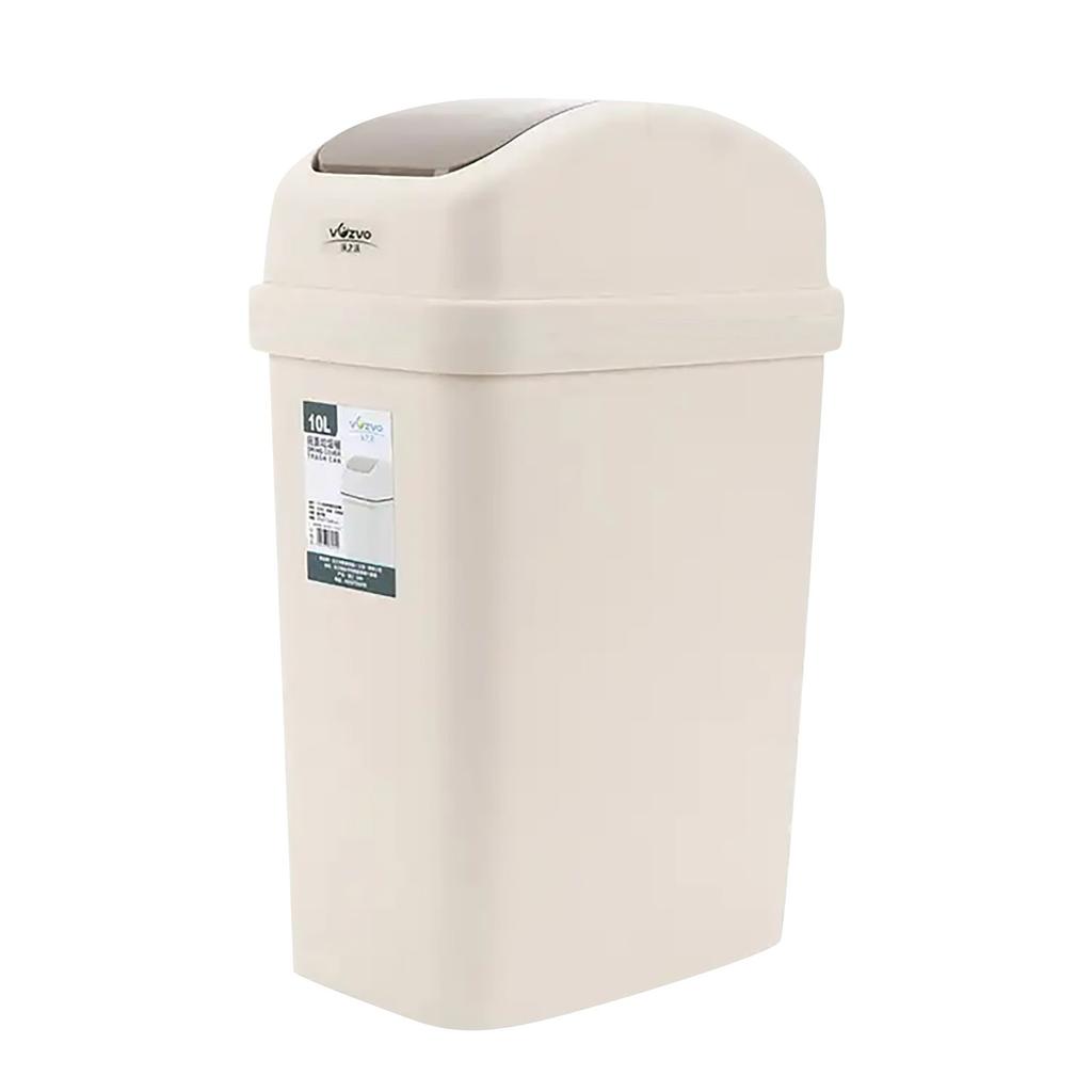 Papperskorg Hushåll Stor kapacitet Creative Swing Lock Papperskorgen europeisk stil badrumssoptunna Tätningslist