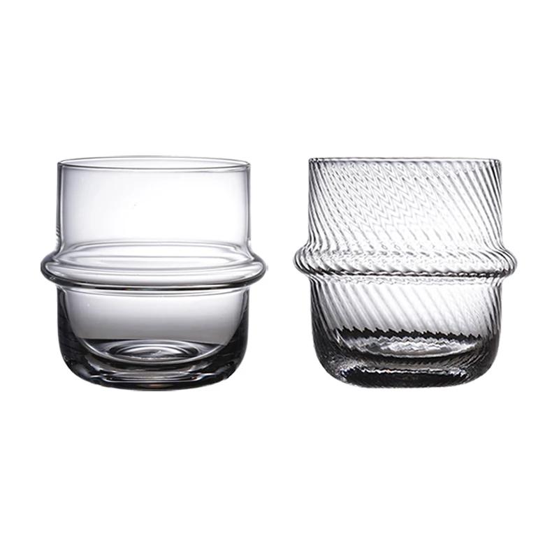 Thickened Coffee Cup High Appearance Level Household Heat-resistant Glass Transparent Latte Dessert Cup Creative Milk Drink Cup