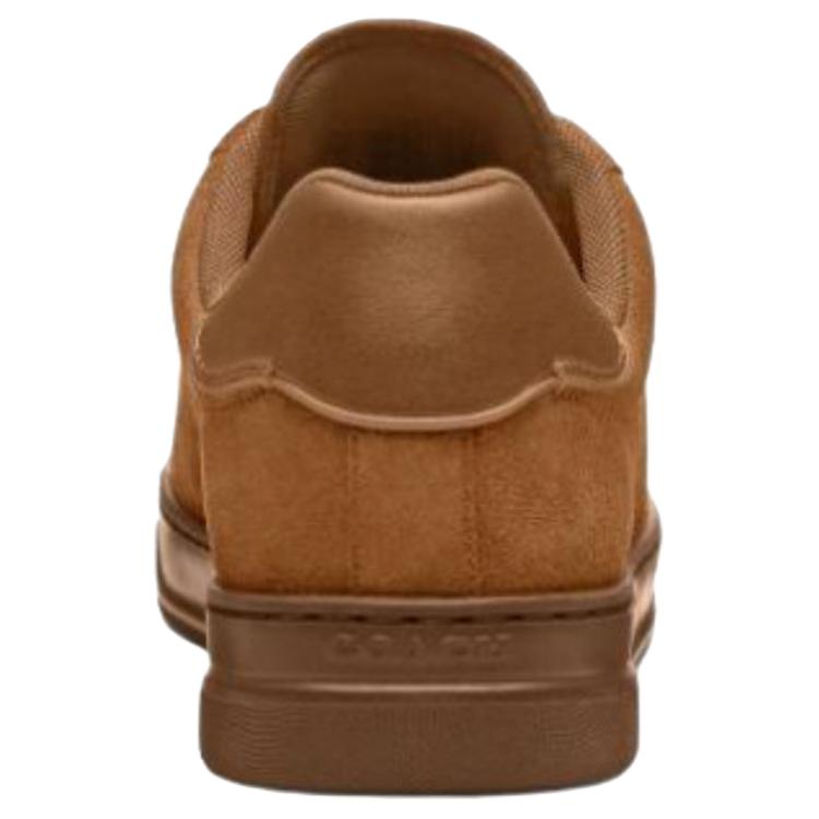 Coach Highline Synthetic Leather Cow Split Leather Round Toe Lace-Up Low-Top Sneakers Women sneakers Brown CCI49-CG0