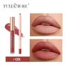 Dimshow Liquid Lip Gloss Lipliner Pencil Combination Durable Easy Makeup Matte Lipstick Velvet Lipliner Don'T Take Off Makeup
