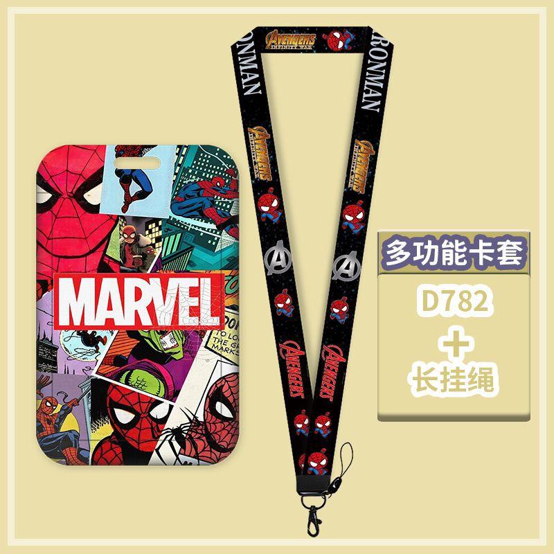 Anime Characters Card Holder Lanyard Keychain ID Credit Bus Card Cover Hang Rope Lariat Lanyard Key Rings Fans Gifts
