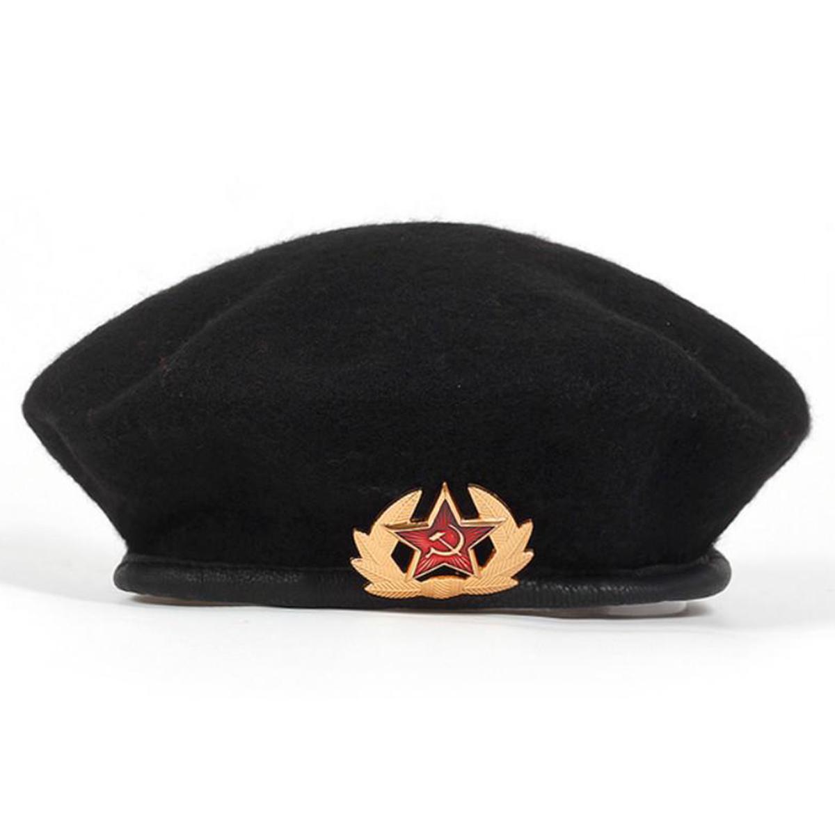 

Унисекс пятиконечная звезда брошь украшение берет шляпа военная кепка газетчика осень зима отдых на открытом воздухе головные уборы дорожные аксессуары для женщин мужчин чёрный