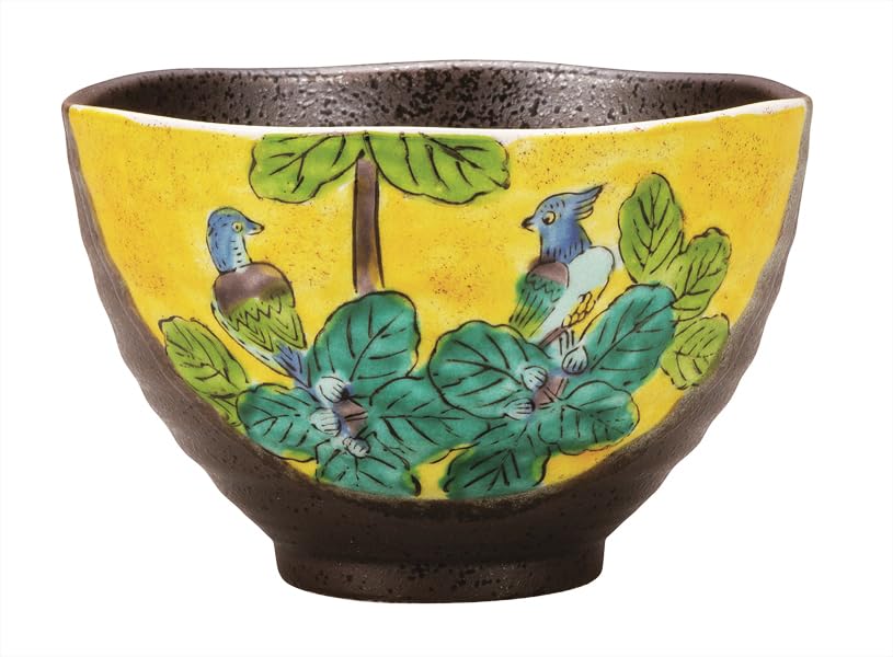 

Kutani ware Iwataya tea Yoshidaya bowl, K9-495