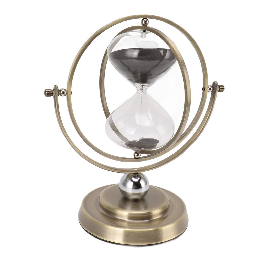 Metal Hour Glass Simple Modern Accurate Timing Delicate Sand Timer Home Decoration Bronze Color