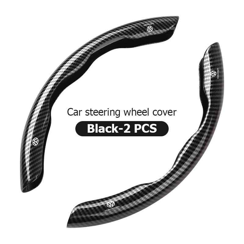 VFHJQ1 Half Pack Car Steering Wheel Non-slip Cover Auto Protector For Volkswagen VW Golf Jetta Passat Mk4 Mk5 Mk6 CC B5 B6 B7 Golf 4