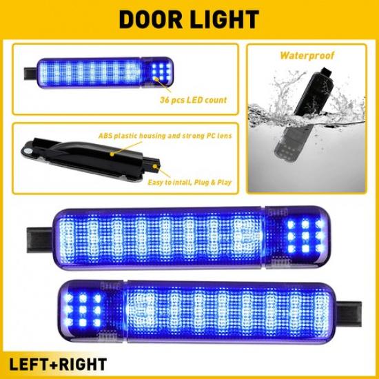 4PCS LED Door Courtesy Light For Chevy Silverado Suburban Tahoe GMC Sierra Yukon