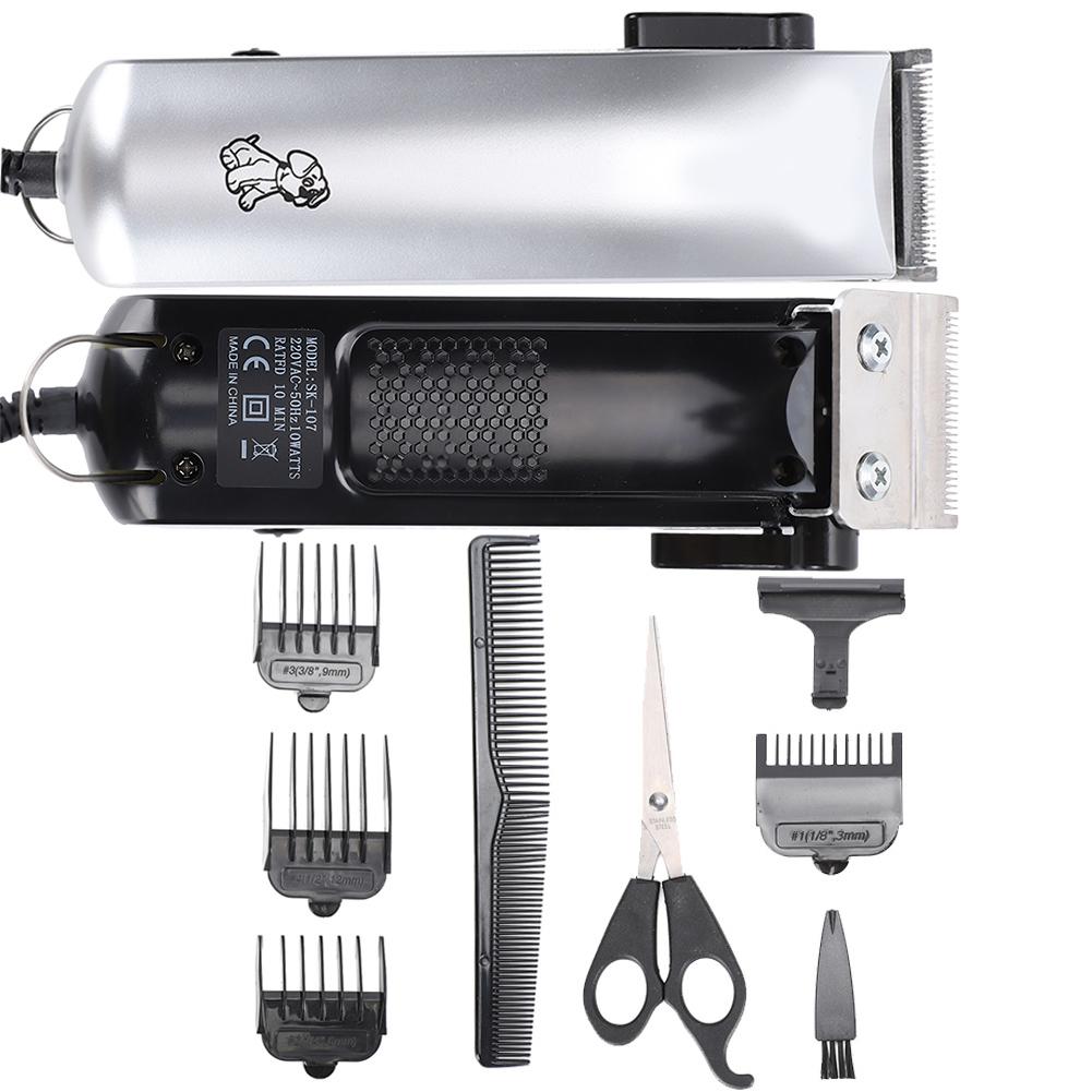 Profesjonell elektrisk kjæledyrhårklipper Hund Kattehårtrimmer Stelleverktøy EU-plugg 220V