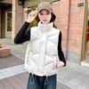 Short Thickened Fashion Vest Down Cotton Vest Vest Autumn and Winter Jacket Foreign Style New Trendy Vest Women