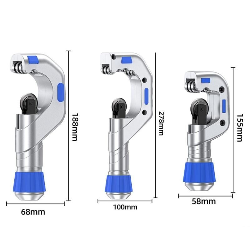 Professional Copper Pipe Cutter With Smooth Bearing System And High Hardness Alloy Steel Blade For Effortless Metal Tube Cutting