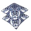 Fodera per Cuscino Quadrata Decorata Floreale Blu Mediterranea Siciliana 2 Pezzi Copricuscino Decorazione Cuscino Cuscino da Arredo Comfort per la Casa