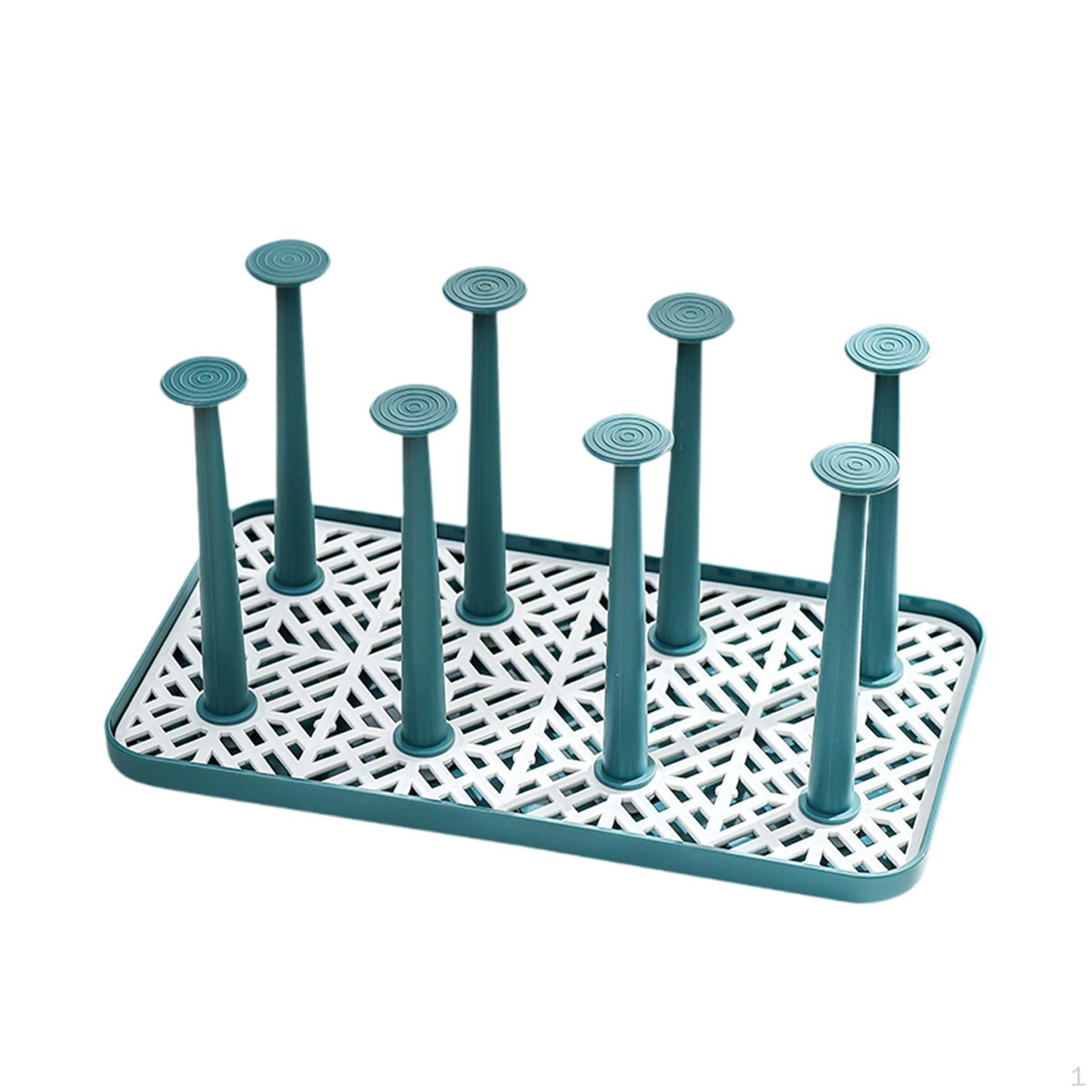 

Подставка для сушки чашек, переносная кофейная кружка с 8 съемными крючками, подставка для сушки бутылок молока и Green Small