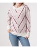 Autumn Winter Round Neck French Vintage Commuter Slim Fit Pullover Versatile Patterned Women's Knitted Sweater Luxurious Relaxed Versatile Top