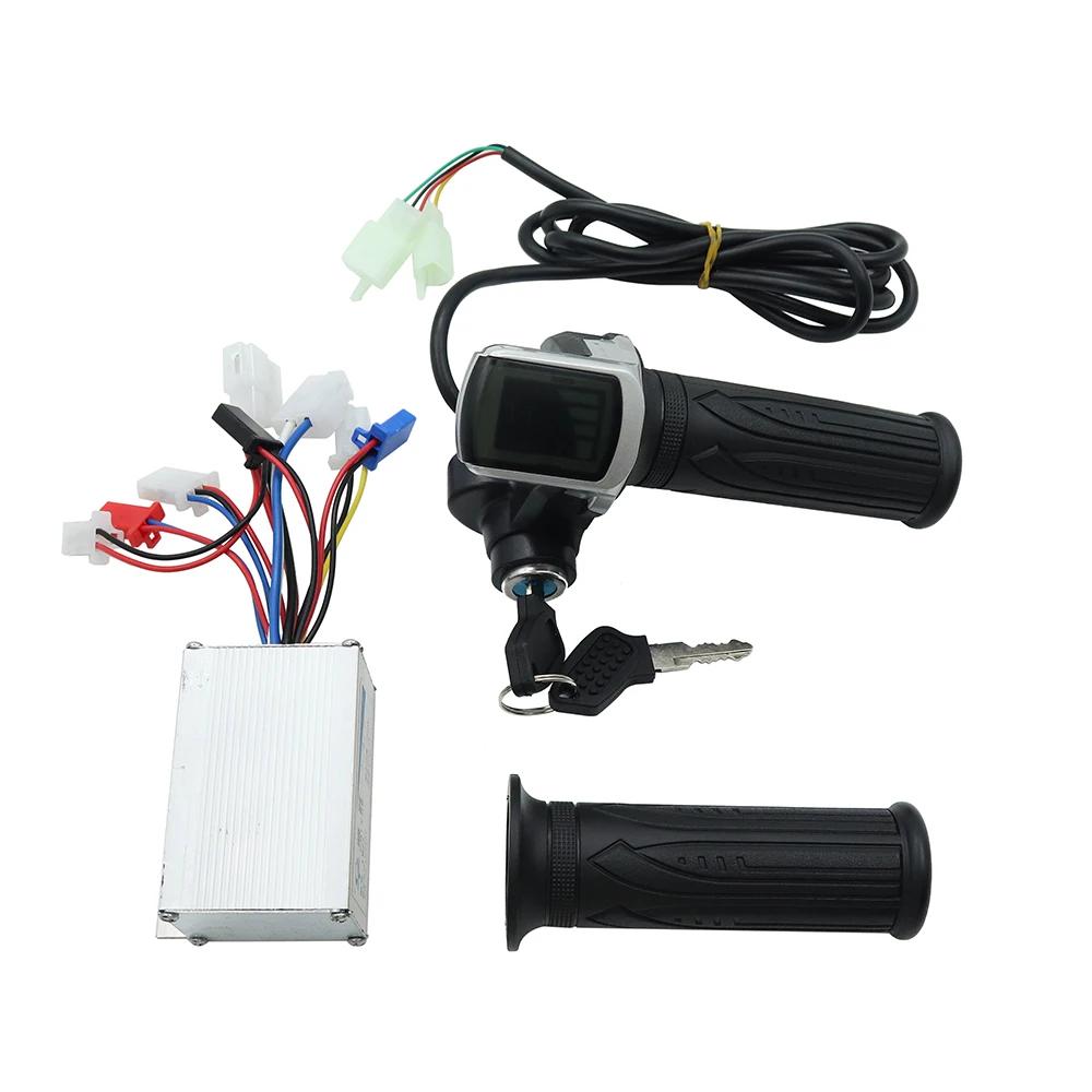 Electric Bike Bicycle Scooter Accessories Motor Brushed Controller & Throttle Twist Grip 24V 36V 48V 250W 350W 500W 1000W 24V 250W