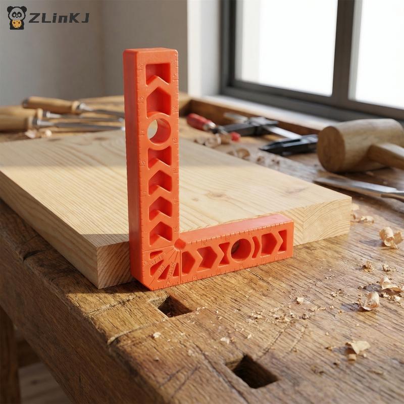 Right Angle Positioning Ruler 4pcs 3in and 90 Degree Carpenter Woodworking Square for Accurate Corner Measurement