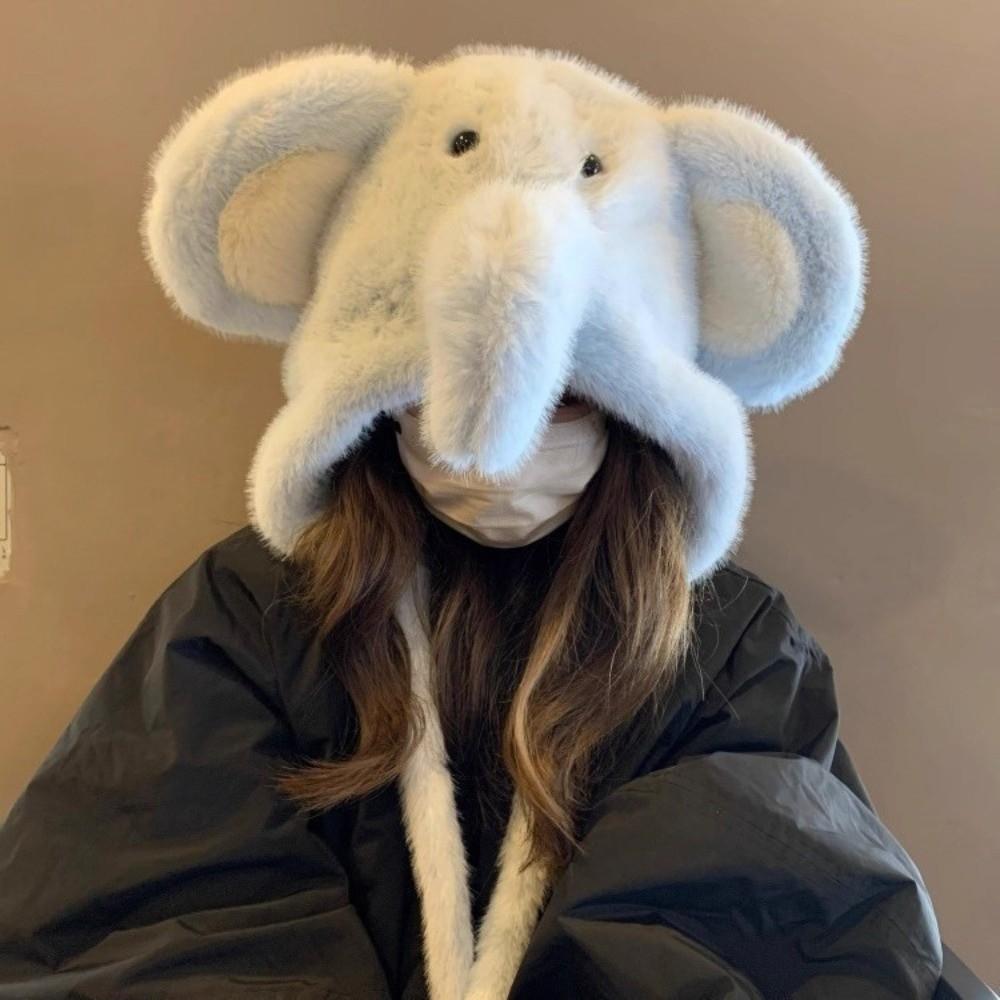 Cold-proof Beanies Cap Windproof Ear Protection Hat Cute Winter Balaclava Hat Outdoor