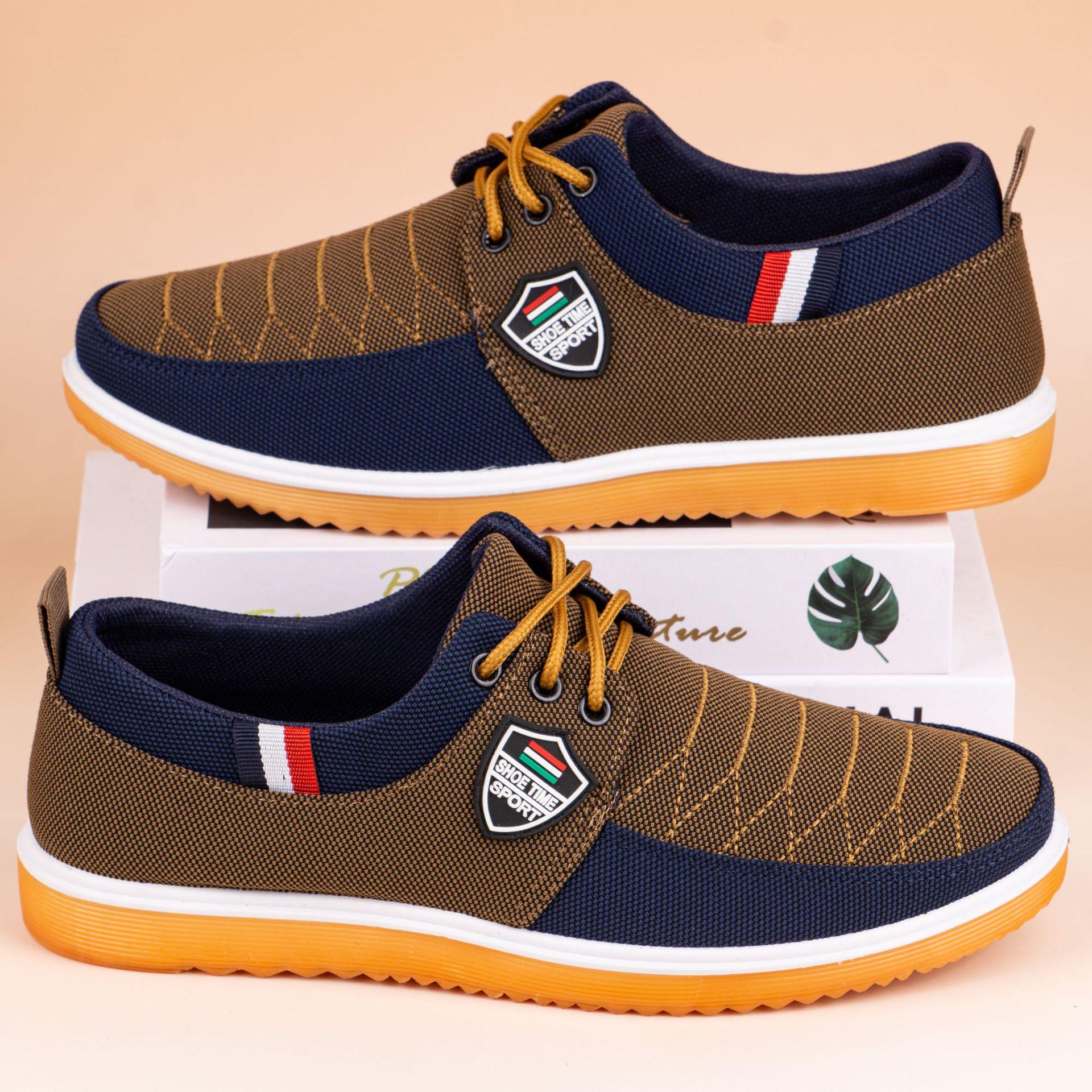 

Мужские парусиновые туфли на шнуровке в старом пекинском стиле - Универсальные, Повседневные, Большого размера, Рабочие и кеды для папы 44