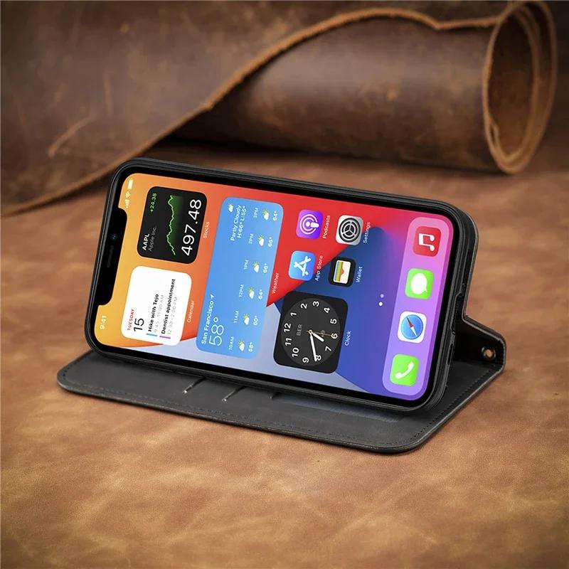Leather Case For Xiaomi 13T 12X 11T 12T 13 12 Mi 11 Lite 5G NE 10T Poco F5 F3 F4 X3 X4 GT M4 M3 X5 Pro M5s C65 Flip Case Cover