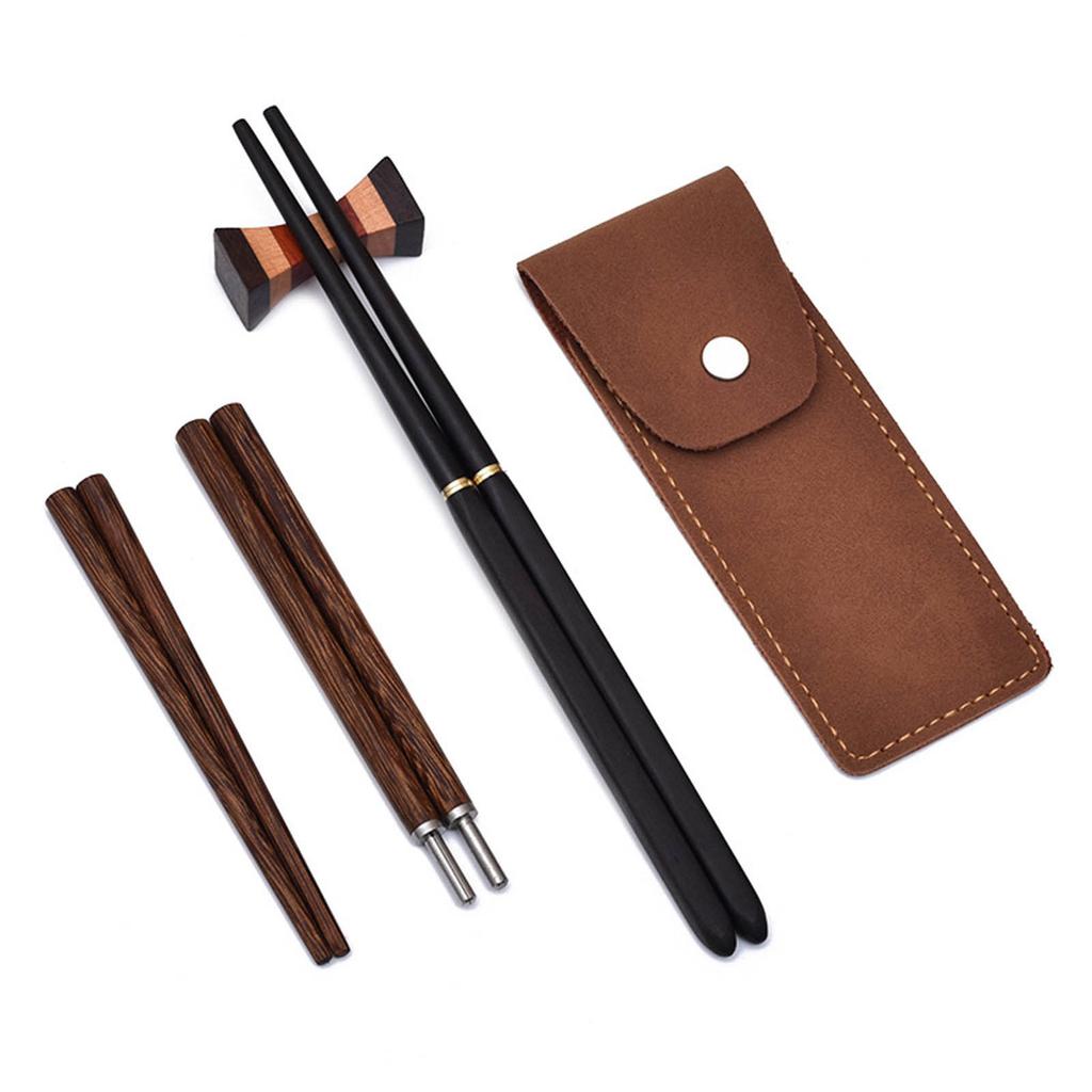 Foldable Chopsticks with Storage Case Easy To Carry Detachable Chopsticks Practical Tableware for Outdoor Dining