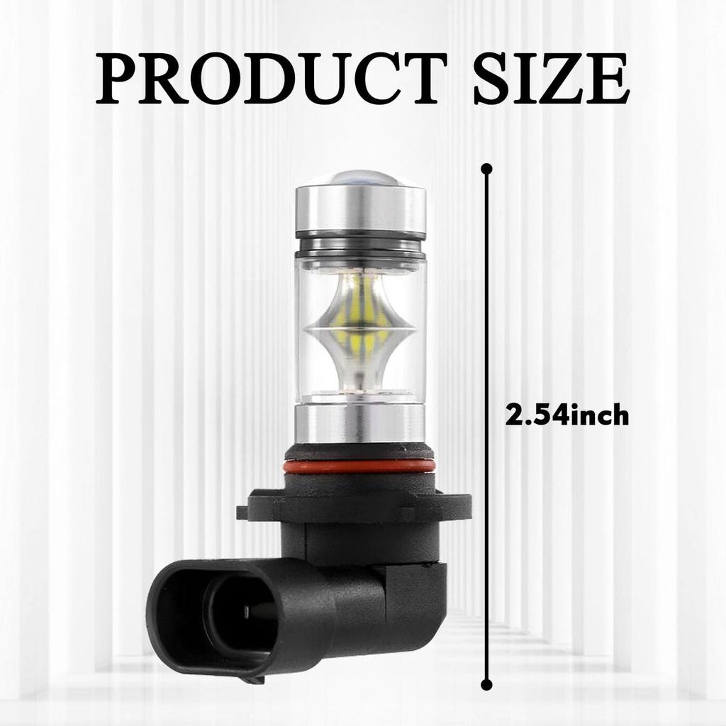 2PCS 9005/9006 LED Headlight Bulbs Fog Light Bulb, High and Low Beam Lights 12V 100W, 6500K Daytime Running Lights, Front Light Replacement Kit for