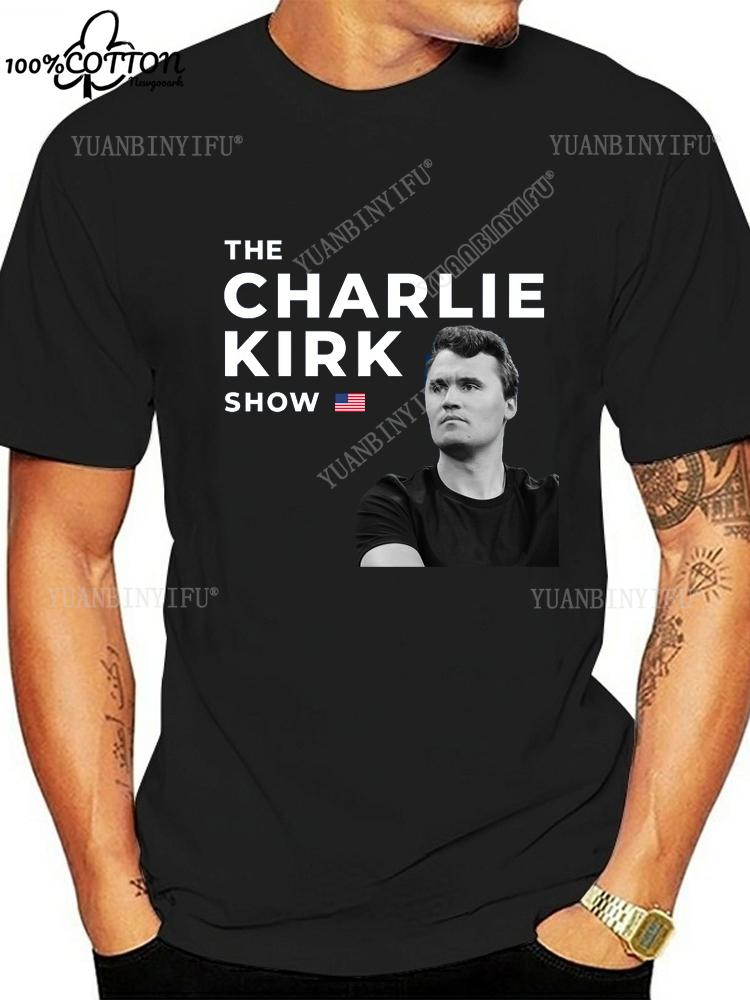 Heißer Stil Lässig FREEDOM Charlie Kirk Bedrucktes T-Shirt Locker 100% Baumwolle Freizeit Unisex Shirt Heißes Produkt S-6XL