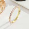 Metal Enamel Bracelet Color Plated Enamel Flower Bangle Cloisonne Bracelet  Traditional Style