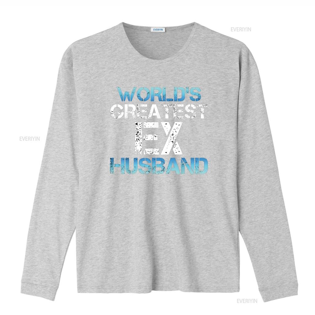 Greatest Ex Husband Funny Divorce Party Divorcee Men T Shirt vintage Washed designer clothes homme Breathable Casual Soft