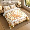 Capybara Theme Personalized 3Pcs Bedding Set Custom Text & Name 1 Sheet 2 Pillowcases Household Bedding 1pc
