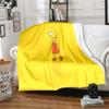 S-Simpson  Soft Plush Sofa Bed Throwing Cartoon  Modern Flannel Blanket Cover Gedruckt Bettdecke Geschenk Picnic Blankets