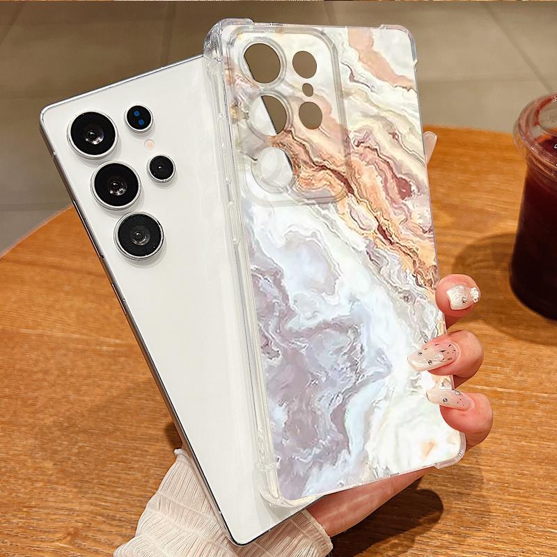 Luxury Marble Pattern Phone Case For Samsung Galaxy A57 A37 A17 A56 A16 A55 A36 A26 A15 A35 A54 A53 Clear Shockproof Soft Cover