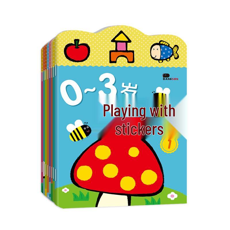 BANGSON Książeczka naklejkowa do wczesnej edukacji dla maluchów