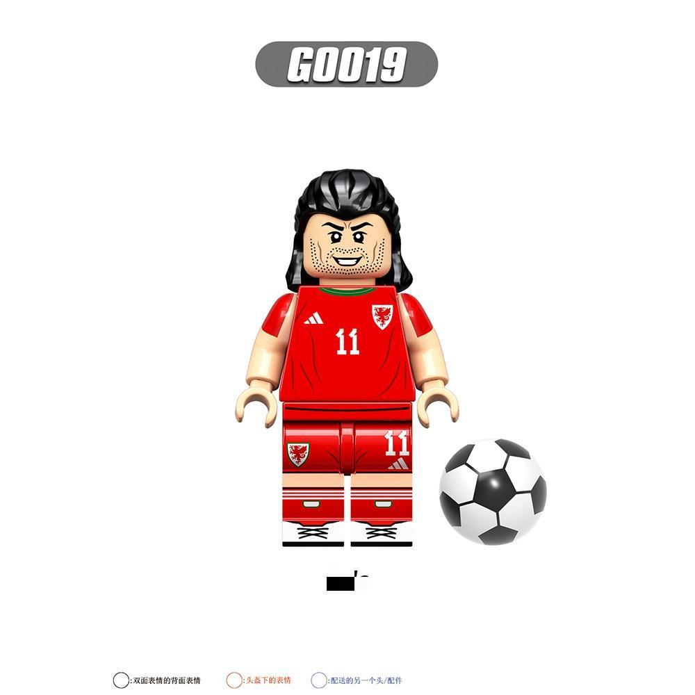 Building Block Soccer Star Figure, World Cup Match Series Educational Toy, Bagged Assembly Mini Bricks for Kids Collectors