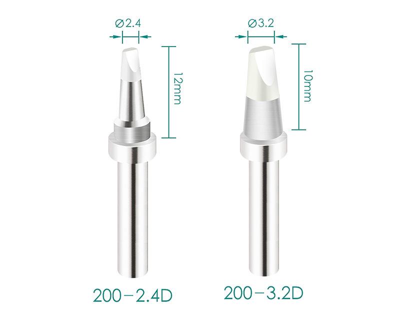 QUICK Kuai Ke TS2200/203H/503 Soldering Iron Tips - Compatible Models 203D/376D In 200-C/D/B/I/J/LB Styles.