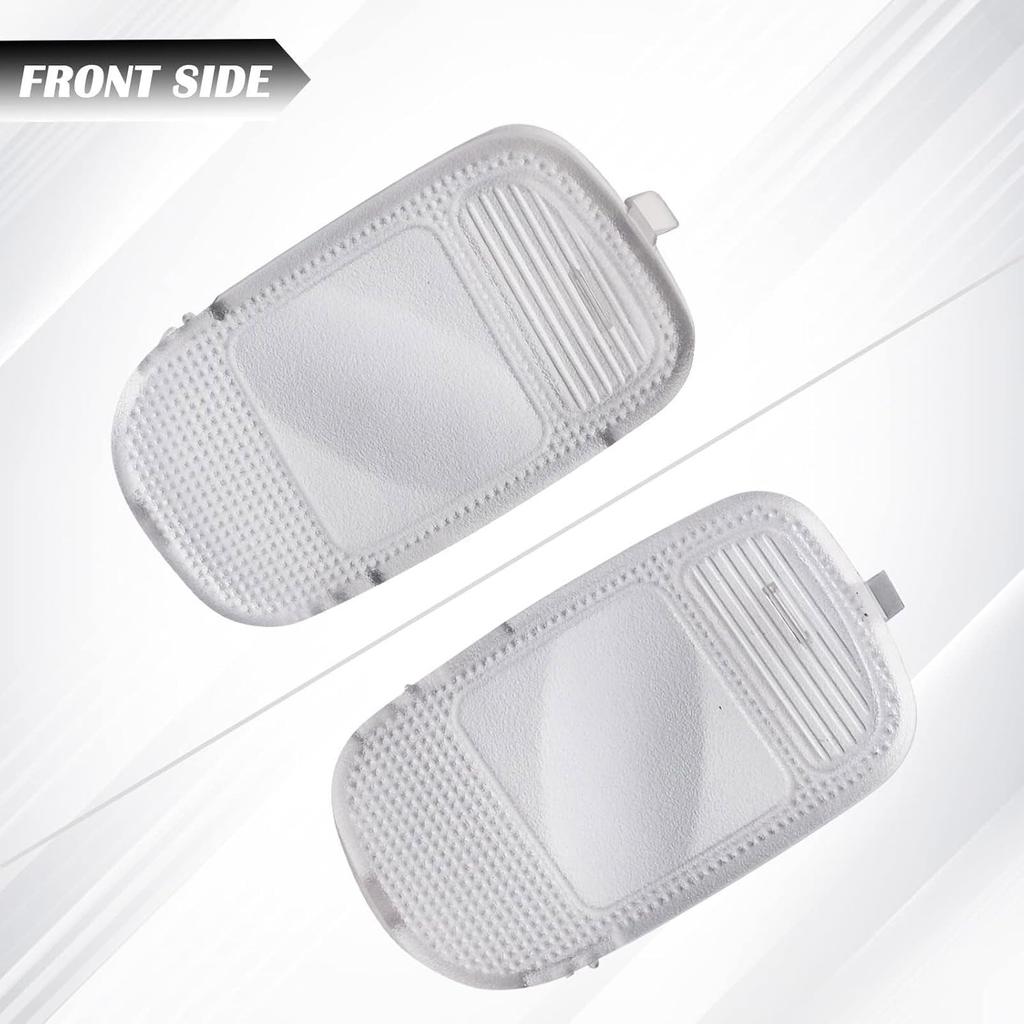 2 Pièces Couvercle de Lumière de Carte de Dôme de Toit Lentille de Lumière de Lampe de Lecture de Carte de Console de Plafond 5183271AA 5183270AA 74970 Compatible pour Ram 1500 2500 3500 4500 5500