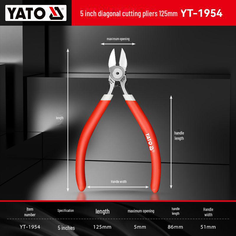 Yiertuo Industrial-Grade Electronic Nozzle Scissors and Oblique Side-Cutting Pliers