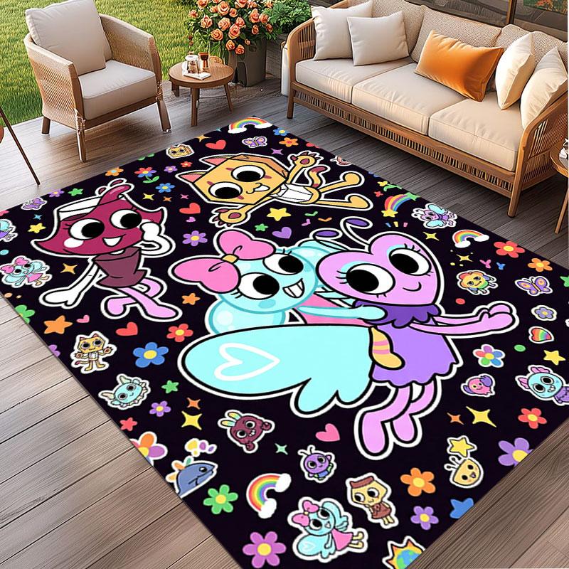 Dandy's World Print Rug, Washable Floor Carpet, For Entryway Dorm Laundry Room Office Study, Home Decor Birthday Christmas Gift