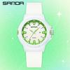 SANDA New 3260 Fashion Student Quartz Watch Waterproof Luminous Calendar Simple Women's Student Quartz Watch