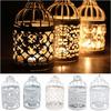 Iron Art Candle Holder Bird Cage Desktop Ornament Craft  Wedding Ornament