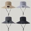 Rechargeable Outdoor Fisherman Hat Built In Fan Solar Charging Lightweight Breathable Sun Protection For Men Women