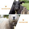 4Pcs Copper Cow Sheep Bells - Loud Metal Grazing Bells for Livestock Pets and DIY Crafts