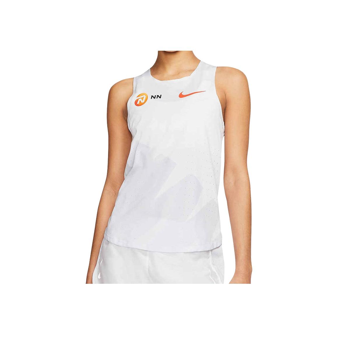 

Nike Сетчатый быстросохнущий дышащий спортивный топ-майка для женщин, белый цвет CW1155-100 L