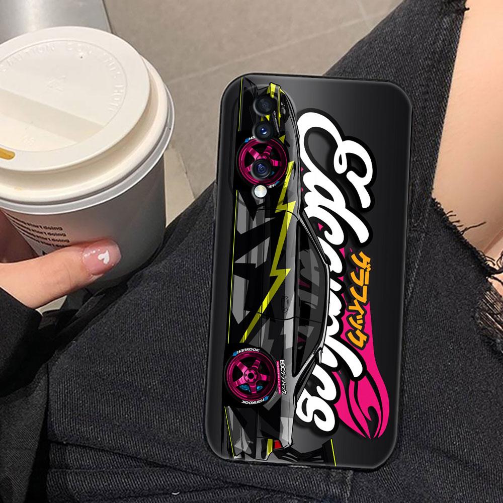 

Sports Car Tokyo JDM Drift Phone Case For HUAWEI NOVA 3I 7I 8I 9 HONOR 400 20 90 X5C X6B X7 X7B X7D X8 X8B X9 X9B X9D X9A Cover HONOR X6B