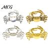 Fade Resistant Napkin Rings Crab Ring, Reusable Metal Holder, Coastal Sea Life Holder for Summer Gatherings Beach House Parties Wedding Decor