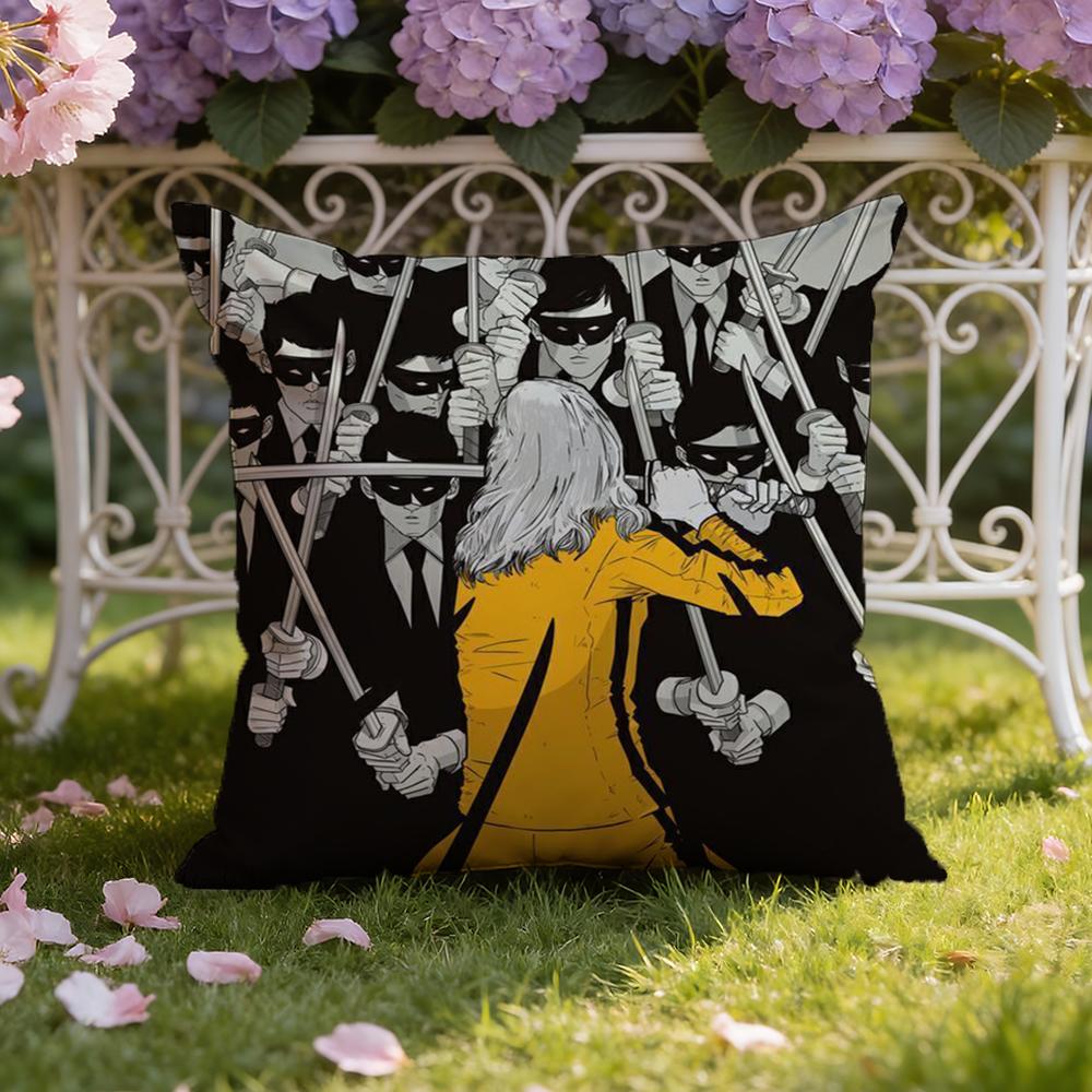 Movie K-Kill B-Bill Cushion Cover Home & Car Dual-Scene Pillow Cover: Reversible for Premium Comfort