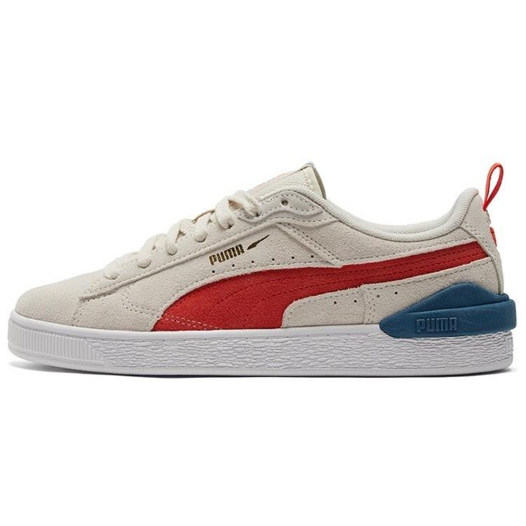 PUMA Suede Bloc Pristine Cherry Tomato Men s 381183-05 EU 35.5