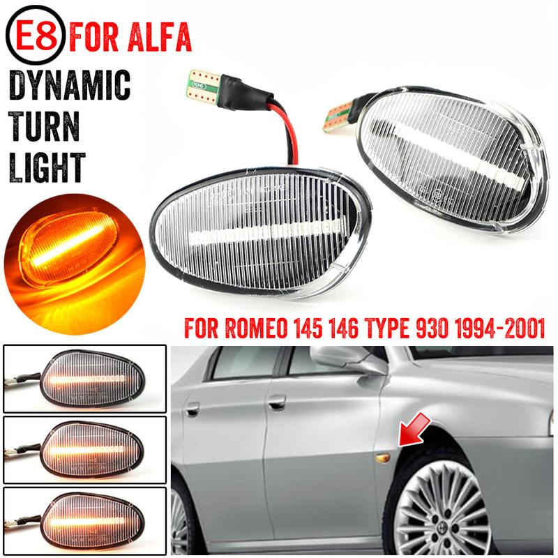 Für ALFA ROMEO 145 146 930 155 SPIDER GTV 60603161 60603162 Dynamische LED Seitenmarkierungsleuchte Blinker Leuchte Repeater