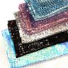 Wide 130cm 3x9mm Rectangle Sequins Mesh Fabric for Customization Evening Wedding Dress Women's Dresses, Evening Gowns Fabrics