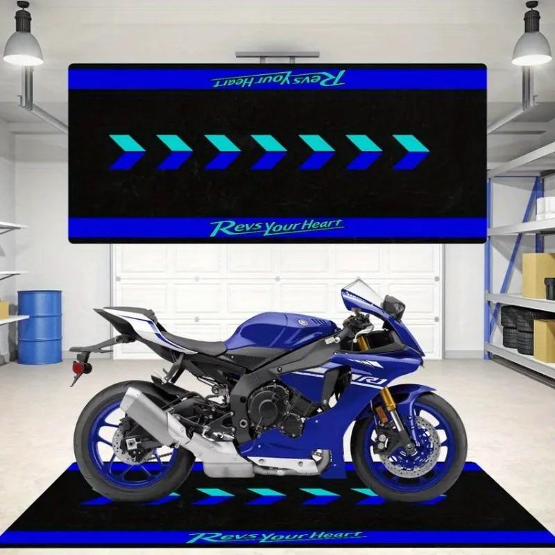 Motorcycle Display Floor Mat, Dirt-Resistant Home Decoration, Corridor And Passageway Carpet, Room Bedside Blanket
